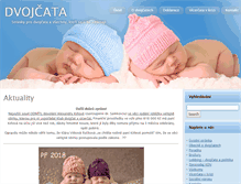 Tablet Screenshot of dvojcata.cz